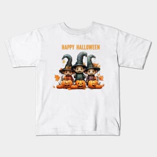 Happy Halloween Pumpkin Parade Kids T-Shirt